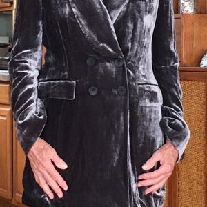 BCBG Textured Velvet Coat